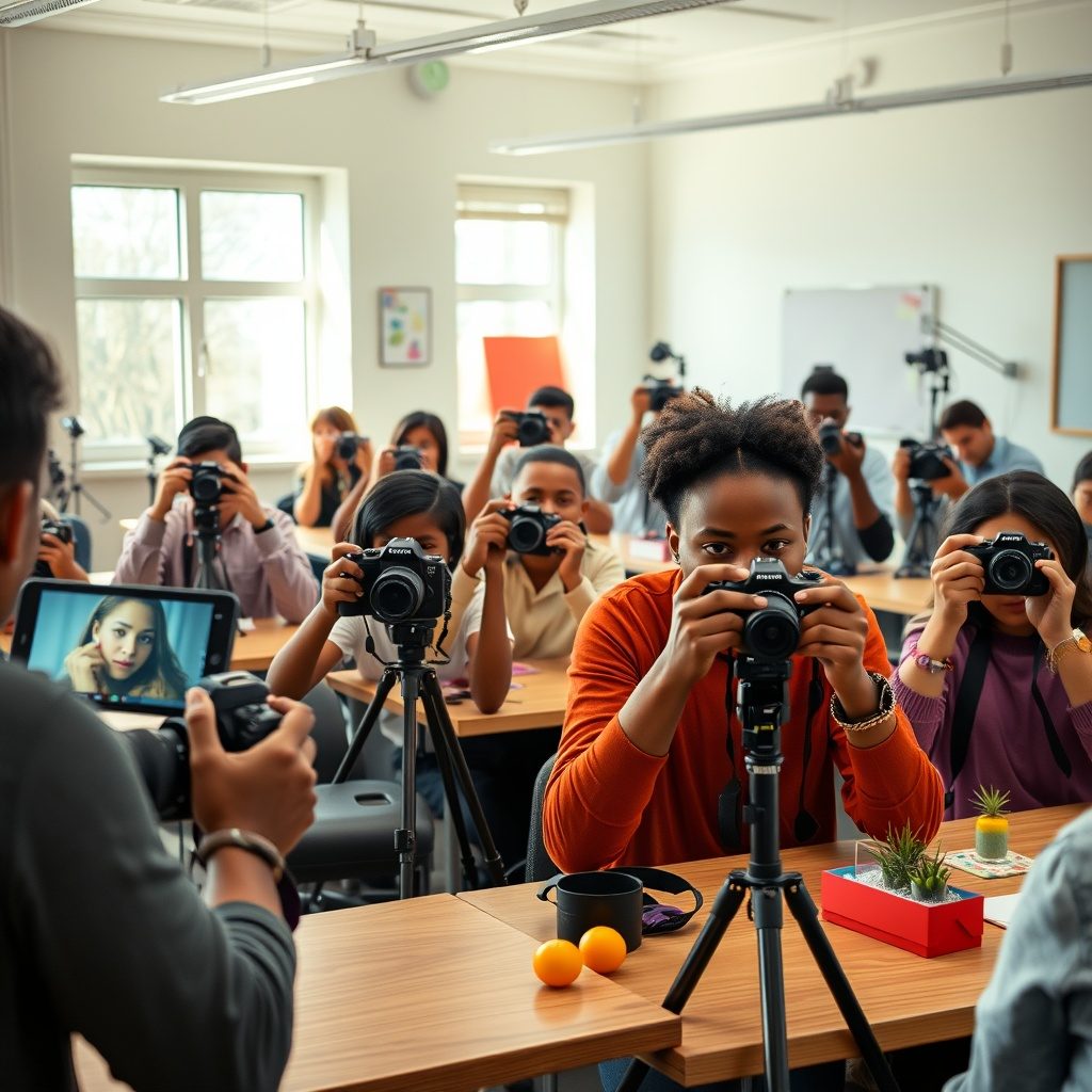 Photoschool students in action